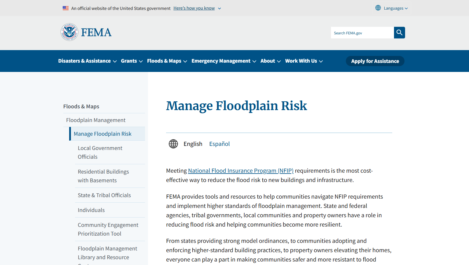 FEMA Gov: Disaster Preparedness and Recovery